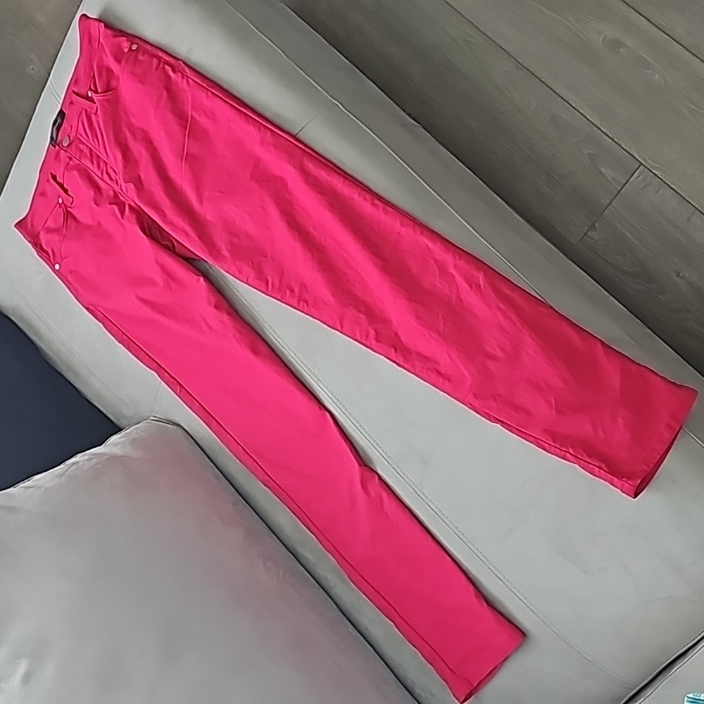 Karen Kane Raspberry Colored Hig Rise Skinny Jeans - Picture 8 of 8